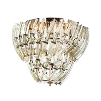 Люстра потолочная Ella A1054PL-6GO Arte Lamp янтарная на 6 ламп, основание золотое в стиле модерн 