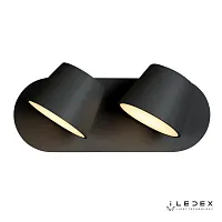 Бра LED Flexin W1118-2AS BK iLedex чёрный 1 лампа, основание чёрное в стиле современный хай-тек 