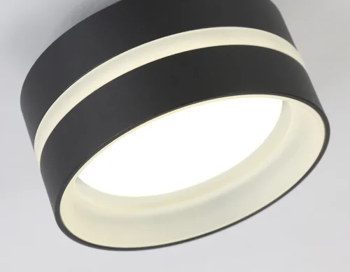 Светильник накладной TN5421 Ambrella light чёрный 1 лампа, основание чёрное в стиле современный круглый фото 3