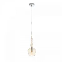 Светильник подвесной Biorno SL364.103.01 ST-Luce прозрачный янтарный 1 лампа, основание хром в стиле современный 