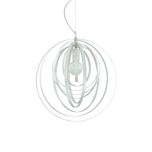 Светильник подвесной DISCO SP1 BIANCO Ideal Lux белый 1 лампа, основание белое в стиле современный 