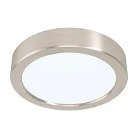 Светильник накладной LED Fueva 5 99228 Eglo белый 1 лампа, основание матовое никель в стиле современный круглый