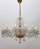 Люстра подвесная  Monreal 1735-12P Favourite без плафона на 12 ламп, основание жёлтое золотое в стиле современный 
