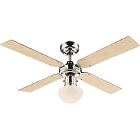 Вентилятор потолочный CHAMPION 0330S Globo в стиле современный, цвет основания / лопастей хром серый бежевый