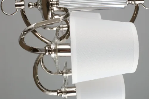 Люстра подвесная Creazzo OML-87503-08 Omnilux белая на 8 ламп, основание хром в стиле классический  фото 6