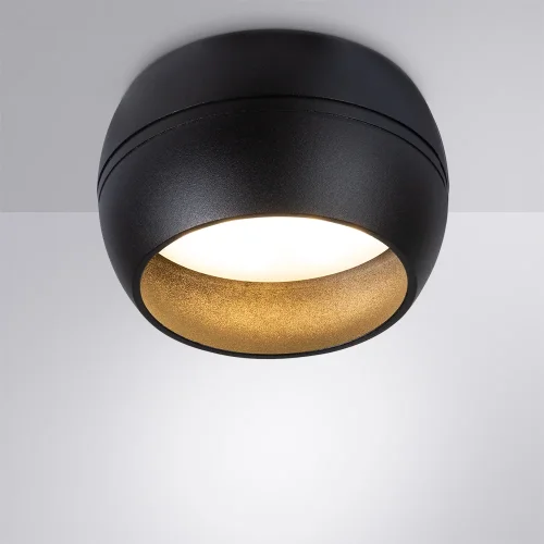 Светильник точечный Gambo A5550PL-1BK Arte Lamp чёрный 1 лампа, основание чёрное в стиле современный минимализм  фото 2