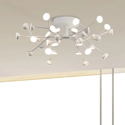 Люстра потолочная LED Adn 6415 Mantra белая на 1 лампа, основание белое в стиле современный  фото 2