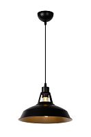 Светильник подвесной лофт BRASSY-BIS 43401/31/30 Lucide чёрный 1 лампа, основание чёрное в стиле лофт 