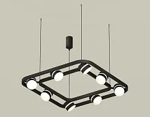 Светильник подвесной XB9182152 Ambrella light чёрный 8 ламп, основание чёрное в стиле хай-тек модерн 