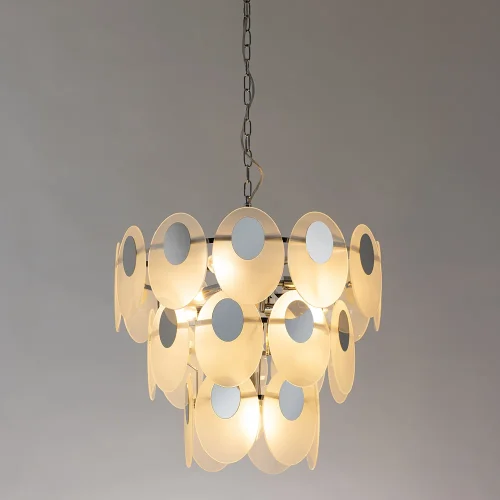 Люстра подвесная Rosabella A4067LM-7CC Arte Lamp белая на 7 ламп, основание хром в стиле современный  фото 2