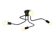 Светильник потолочный TR8022 Ambrella light без плафона 4 лампы, основание чёрное в стиле лофт 