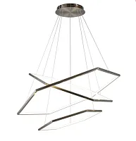 Люстра подвесная LED Polunia APL.021.13.136 Aployt хром на 1 лампу, основание хром в стиле современный кольца Люстра подвесная LED Polunia APL.021.13.136 Aployt хром на 1 лампу, основание хром в стиле современный кольца