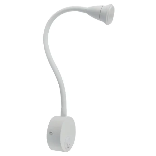 Бра с выключателем LED Twist A7603AP-1WH Arte Lamp белый на 1 лампа, основание белое в стиле современный гибкая ножка