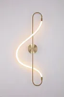 Бра LED Klimt A2850AP-13PB Arte Lamp белый медь 1 лампа, основание медь в стиле современный хай-тек 