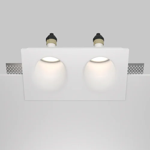 Светильник точечный Gyps DL002-1-02-W Maytoni белый 2 лампы, основание белое в стиле современный  фото 5