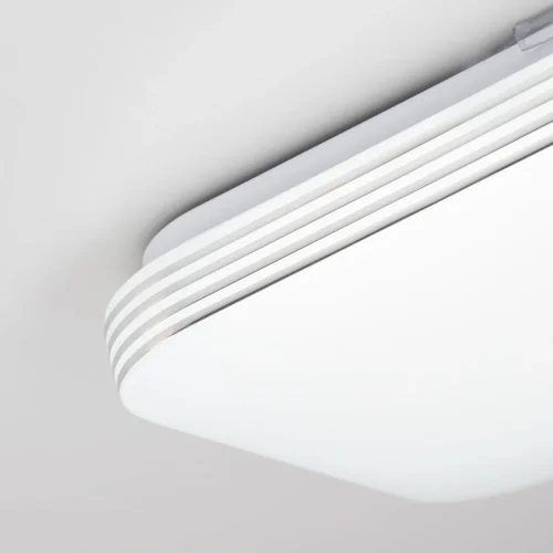 Светильник потолочный LED с диммером Симпла CL714K24SV Citilux белый 1 лампа, основание белое в стиле современный хай-тек квадраты фото 6