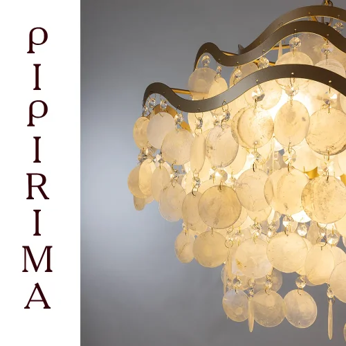 Люстра подвесная Pipirima A4065SP-9SG Arte Lamp белая на 9 ламп, основание золотое в стиле современный арт-деко  фото 3