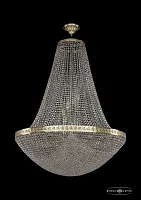 Люстра потолочная хрустальная 19321/H2/90IV G Bohemia Ivele Crystal прозрачная на 26 ламп, основание золотое в стиле классический sp