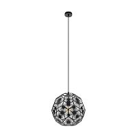 Светильник подвесной Skoura 1 39618 Eglo чёрный 1 лампа, основание чёрное в стиле современный 