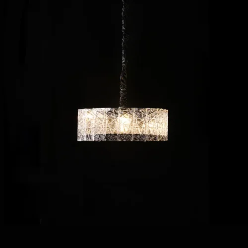 Люстра подвесная TORGIL D60 185392-26 ImperiumLoft прозрачная на 8 ламп, основание хром в стиле современный лофт  фото 4