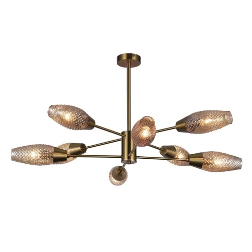 Люстра потолочная Desire 10165/8PL Copper Escada янтарная на 8 ламп, основание медь в стиле современный  фото 5