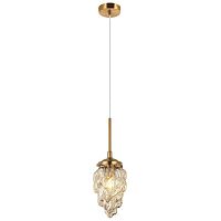 Светильник подвесной Cream 2152/51/01P Stilfort янтарный 1 лампа, основание бронзовое в стиле современный выдувное