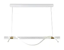 Светильник подвесной LED FL5002 Ambrella light белый прозрачный 1 лампа, основание белое в стиле хай-тек современный 