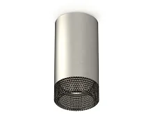 Светильник накладной Techno spot XS6324020 Ambrella light серебряный 1 лампа, основание серебряное в стиле модерн круглый