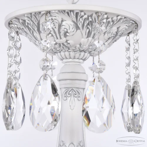 Люстра подвесная AL78101/8/250 A WMN P1 U Horse Bohemia Ivele Crystal белая на 8 ламп, основание белое никель патина в стиле классический sp фото 4