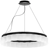 Люстра подвесная NIBBLER 812236 Lightstar чёрная белая на 23 лампы, основание чёрное в стиле модерн 