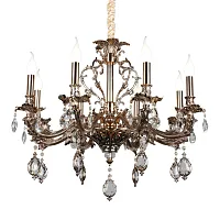 Люстра подвесная Senis OML-74703-08 Omnilux без плафона на 8 ламп, основание золотое в стиле классический Люстра подвесная Senis OML-74703-08 Omnilux без плафона на 8 ламп, основание золотое в стиле классический