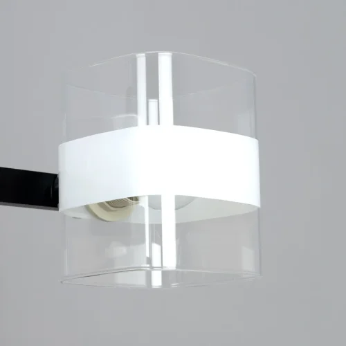 Люстра потолочная Вирта CL139282 Citilux прозрачная на 8 ламп, основание чёрное в стиле современный  фото 6