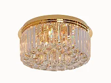 Люстра потолочная 8416/PL gold NEW Newport прозрачная на 16 ламп, основание золотое в стиле американский модерн классика 