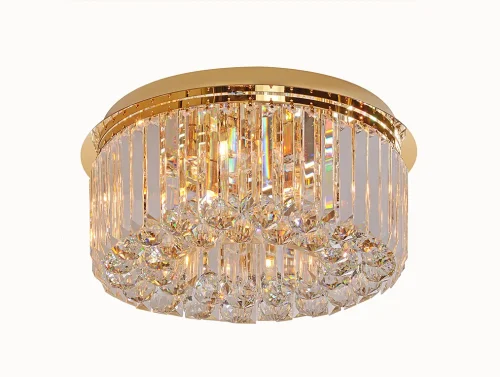 Люстра потолочная 8416/PL gold NEW Newport прозрачная на 16 ламп, основание золотое в стиле американский современный классический 