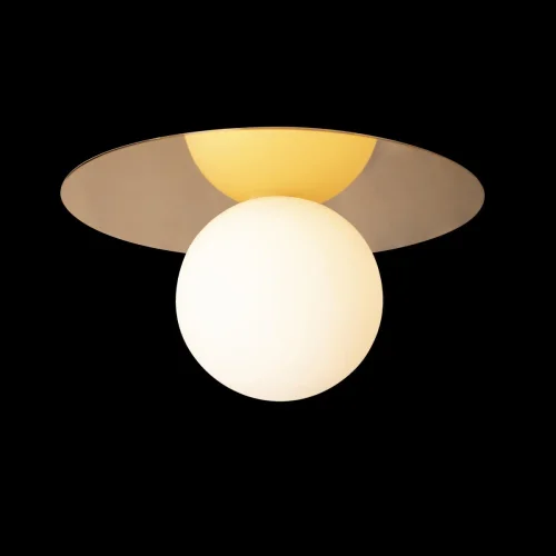 Светильник потолочный Ufo 10120/250C Gold LOFT IT белый 1 лампа, основание золотое в стиле современный  фото 2