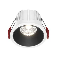 Светильник точечный Alfa LED DL043-01-15W4K-RD-WB Maytoni белый чёрный 1 лампа, основание чёрное белое в стиле современный 