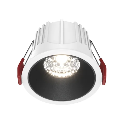 Светильник точечный Alfa LED DL043-01-15W4K-D-RD-WB Maytoni белый чёрный 1 лампа, основание белое чёрное в стиле современный 
