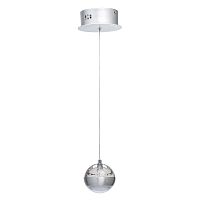 Светильник подвесной LED Капелия 730010101 MW-Light серебряный 1 лампа, основание серебряное в стиле современный 