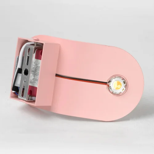 Бра LED Gulf LSP-7226 Lussole розовый на 1 лампа, основание розовое в стиле хай-тек современный отражённый свет фото 5