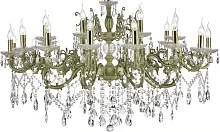 Люстра подвесная Colzano E 1.1.24.300 W Dio D'Arte без плафона на 24 лампы, основание белое в стиле барокко классический 