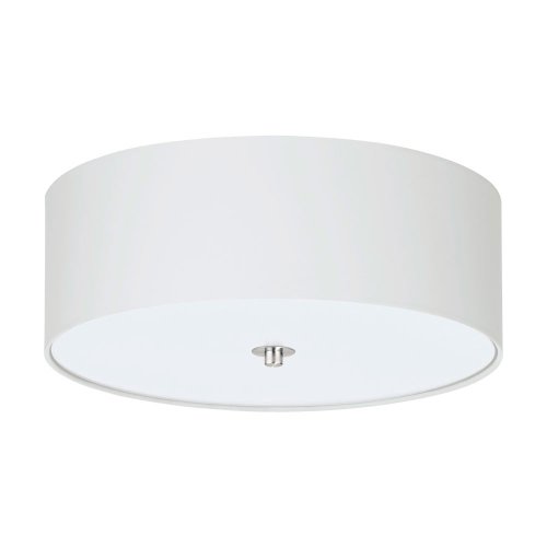 Люстра потолочная  PASTERI 94918 Eglo белая на 3 лампы, основание никель серое в стиле модерн 