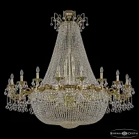 Люстра потолочная 2228H201/20/160IV/Y1 GB Bohemia Ivele Crystal без плафона на 48 ламп, основание золотое прозрачное в стиле классический balls