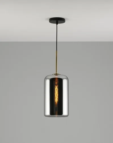 Светильник подвесной Scrum V2142-P Moderli чёрный 1 лампа, основание чёрное в стиле современный лофт 