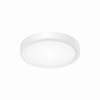 Светильник накладной LED Бейсик CL738120N Citilux белый 1 лампа, основание белое в стиле хай-тек современный круглый