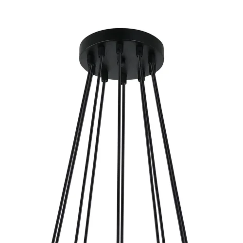 Люстра подвесная Pfefferling 2364-10P Favourite бежевая на 10 ламп, основание чёрное в стиле современный  фото 4