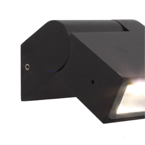 Настенный светильник Visum 3024-1W Favourite уличный IP44 чёрный 1 лампа, плафон прозрачный в стиле современный LED фото 3