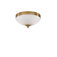 Люстра потолочная  PL 8500/2 Reccagni Angelo белая на 2 лампы, основание золотое в стиле классический 