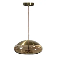 Светильник подвесной LED Knot 8135-D LOFT IT янтарный 1 лампа, основание золотое в стиле современный лофт выдувное