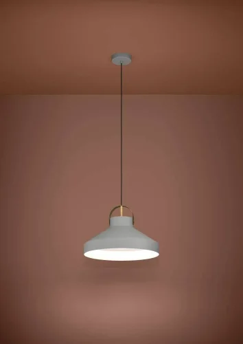 Светильник подвесной Estepona 390226 Eglo серый 1 лампа, основание серое в стиле лофт современный  фото 2