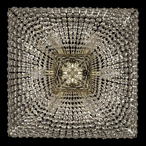 Светильник потолочный 19112/25IV G Bohemia Ivele Crystal прозрачный 2 лампы, основание золотое в стиле классический sp фото 2
